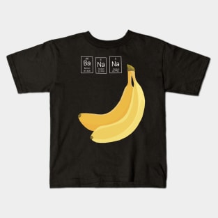 Banana Chemistry Elements Name Kids T-Shirt